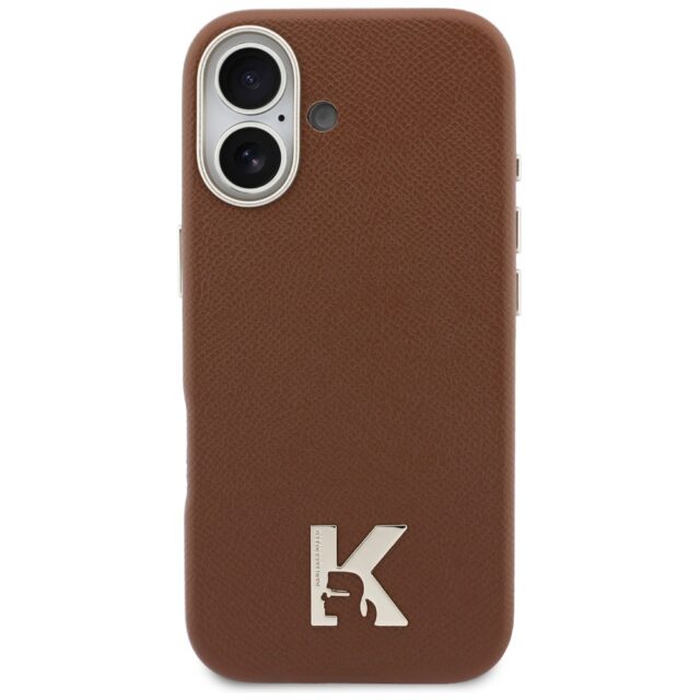 Case Karl Lagerfeld Karl Head Logo       MagSafe for iPhone 17 brown - imagine 3