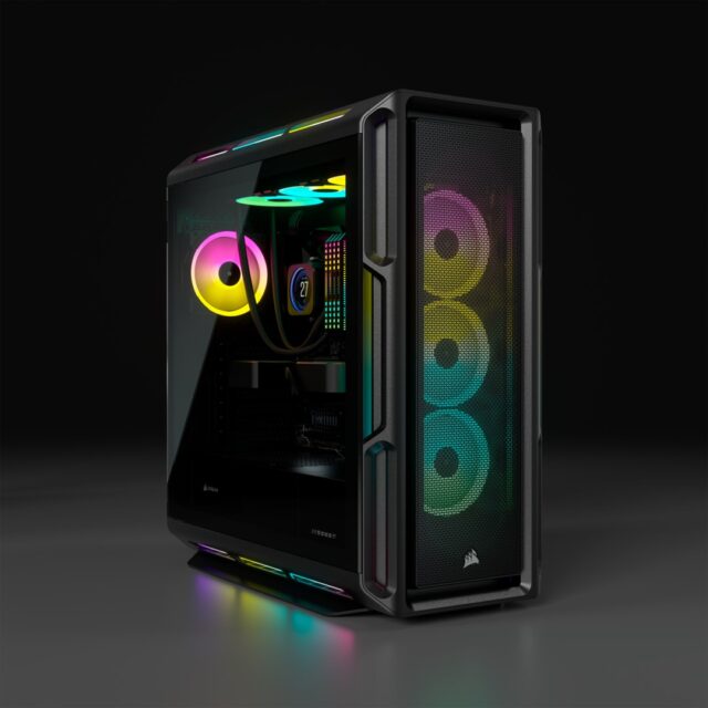 Corsair | Tempered Glass Smart Case | iCUE 5000T RGB | Side window | Black | Mid-Tower | Power supply included No | ATX - imagine 3