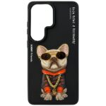 Etui Nimmy Glasses Cool Dog do Samsung    Galaxy S26 Ultra czarny