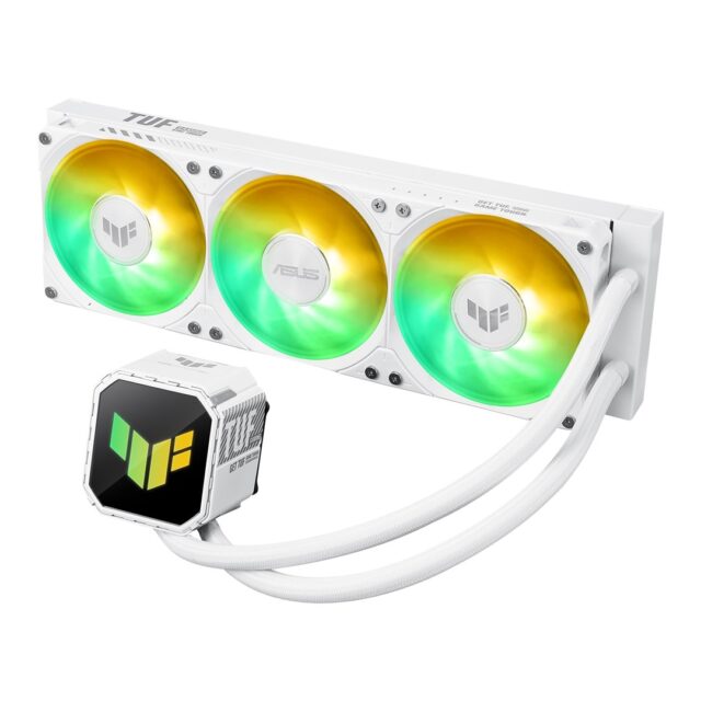 ASUS TUF Gaming LC III 360 ARGB White Edition Computer case All-in-one liquid cooler 12 cm - imagine 7