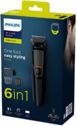 Philips MULTIGROOM Series 3000 MG3711/15 hair trimmers/clipper Black Nickel-Metal Hydride (NiMH) - imagine 2