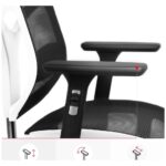 Ergonomic chair Diablo Chairs V-Basic white-black - imagine 7