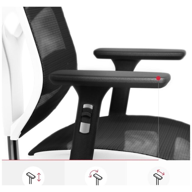 Ergonomic chair Diablo Chairs V-Basic white-black - imagine 7