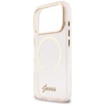 Case Guess IML Script Metal MagSafe for   iPhone 17 Pro pink - imagine 6