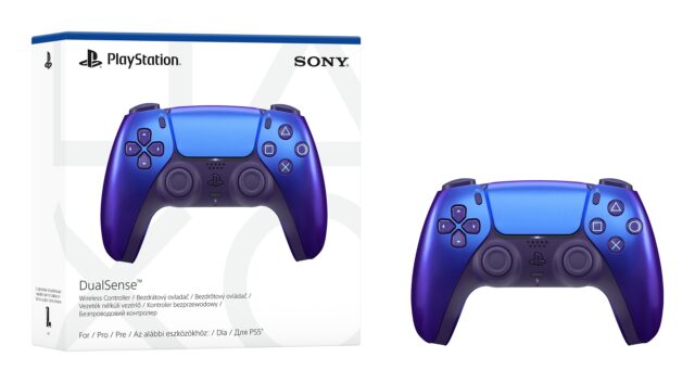 Wireless controller Sony PlayStation 5 DualSense gamepad Chrome Indigo V2 - imagine 4