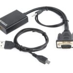 Gembird A-VGA-HDMI-01 video cable adapter 0.15 m HDMI Type A (Standard) VGA (D-Sub) Black