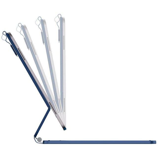 Case Typecase Edge with Keyboard for iPad  Air 13" 2024/2025 pacific blue - imagine 2