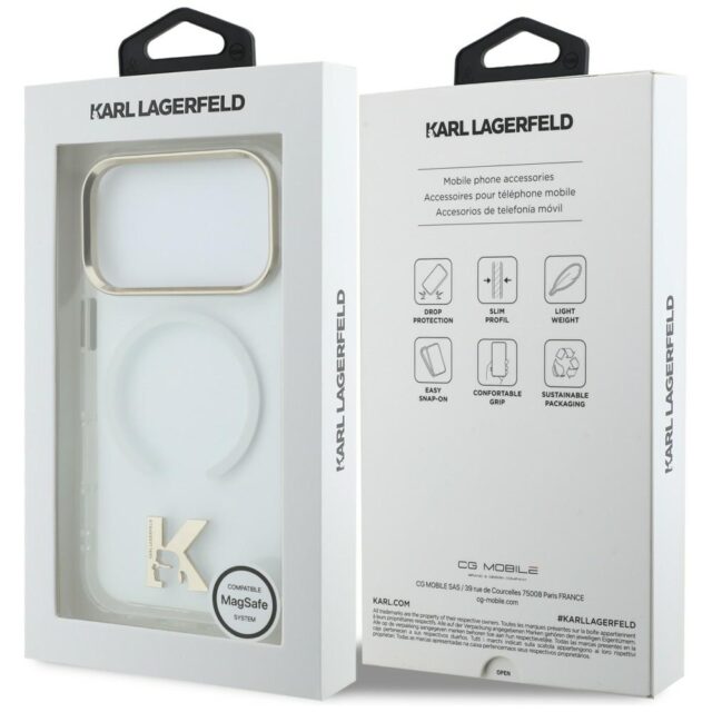 Case Karl Lagerfeld IML K Head Logo      MagSafe for iPhone 17 Pro Max transparent - imagine 8