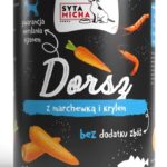 SYTA MICHA Cod with carrot and krill - wet dog food - 400g