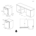 Candy CIP 3E7L0W Fully built-in 13 place settings E - imagine 10
