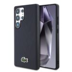 Case Lacoste Iconic Petit Pique Woven Logo MagSafe to Samsung Galaxy S25 Ultra navy - imagine 9