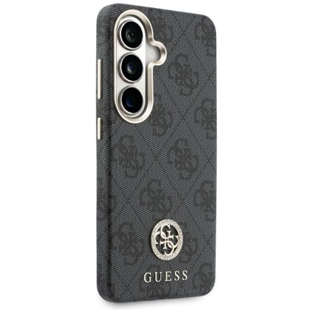 Case Guess 4G Rhinestone Round Logo      MagSafe for Samsung Galaxy S26 black - imagine 5