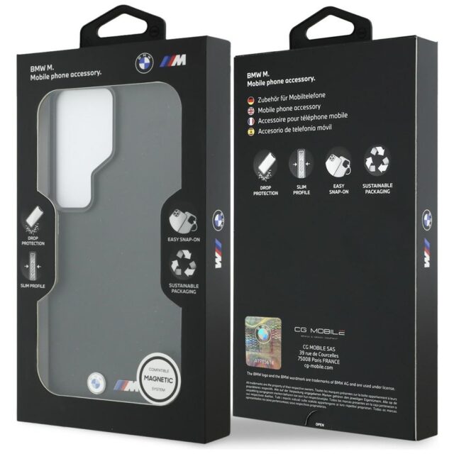 Case BMW M Metal Logo MagSafe for Samsung Galaxy S26 Ultra black - imagine 8