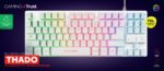 Trust GXT 833W THADO TKL US - gaming keyboard  white - imagine 9