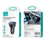 USAMS Car Charger 1xUSB + 1xUSB-C C26 95W (only head) Fast Charge black CC146TC01 (US-CC146) - imagine 9