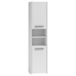 Topeshop S40 BIEL bathroom storage cabinet White - imagine 2