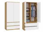MALWA SS-90 wardrobe  artisan oak/white - imagine 8