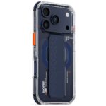 Case Skinarma Haxa for iPhone 17 Pro      Magnetic Charging + Grip Stand blue - imagine 3