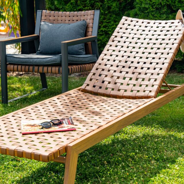 Garden lounger TEXAS brown - imagine 4