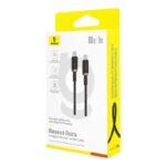 Baseus Dura Type C to Type C 100 W fast charging cable 1 m Black  Gold - imagine 6