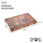 GEFU ENNO Walnut Wood Board 44 x 30 cm - imagine 2