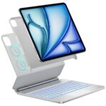 Case Typecase Edge + with keyboard for  iPad Air 13" 2024/2025 silver