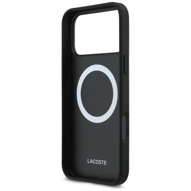 Lacoste Petit Pique Lacquer Logo MagSafe Case for iPhone 17 Pro Max Black - imagine 7