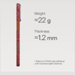 Etui PITAKA Ultra-Slim Monogram MagSafe   do iPhone 17 Pro złoto czerwony - imagine 4