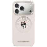 Etui Karl Lagerfeld Point & Choupette     Sketch MagSafe do iPhone 17 Pro różowy - imagine 3