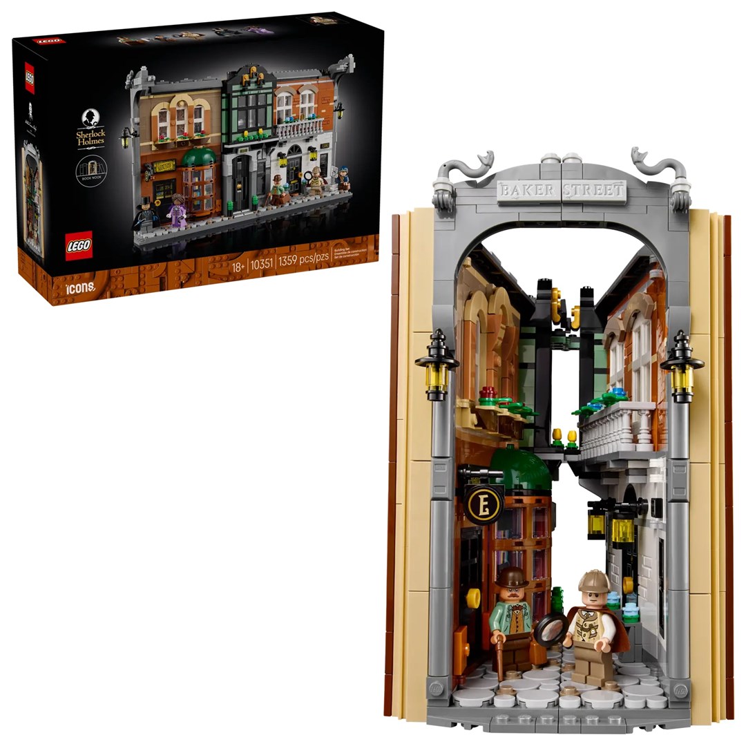 cps-746235f83bbd81b09b603e5b5e451d8d-2026-03-02-20-28-44 LEGO ICONS 10351 Sherlock Holmes: Book nook - imagine 1
