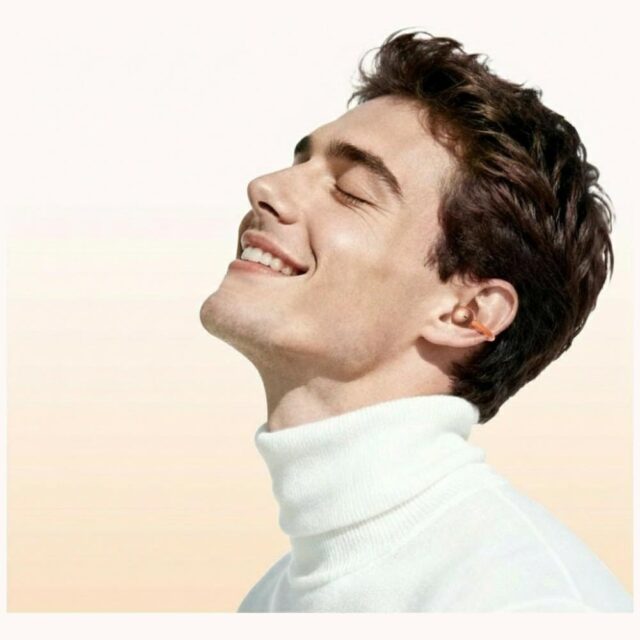 Headphones TWS USAMS R03 Echo Clip-on Bluetooth 6.0 wireless blue - imagine 4