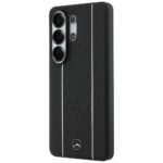 Case Mercedes Laurel Leaves Vertical     Stripes MagSafe for Samsung Galaxy S26 Ultra black & white - imagine 2