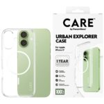 CARE by PanzerGlass Flagship Urban Explorer Case w. White MagSafe for iPhone 17 Clear