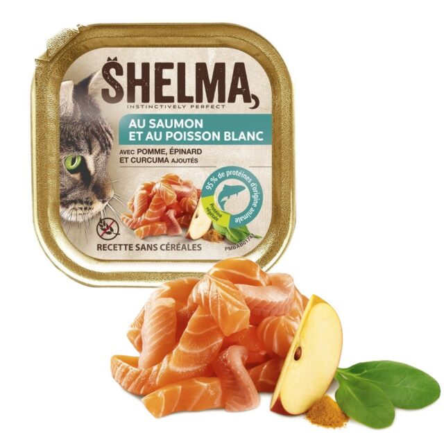 SHELMA Salmon and white fish pate - wet cat food - 100g - imagine 2