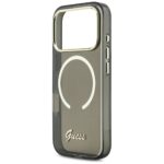 Case Guess IML Script Metal MagSafe for   iPhone 17 Pro Max black - imagine 6