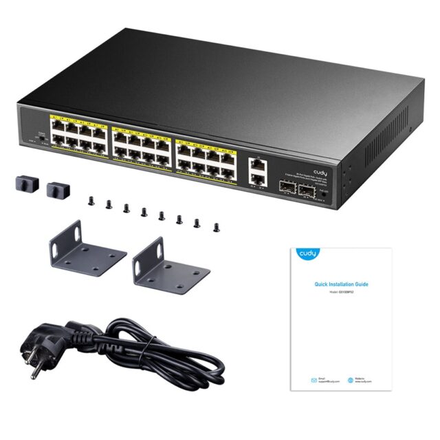24-GbE PoE switch w/ 2 uplinks CUDY - imagine 4
