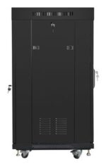 Lanberg FF01-6622-12BL rack cabinet 22U Freestanding rack Black - imagine 5