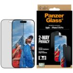 PanzerGlass Ultra-Wide Fit EasyAligner Privacy Glass for iPhone 17 / 16 Pro