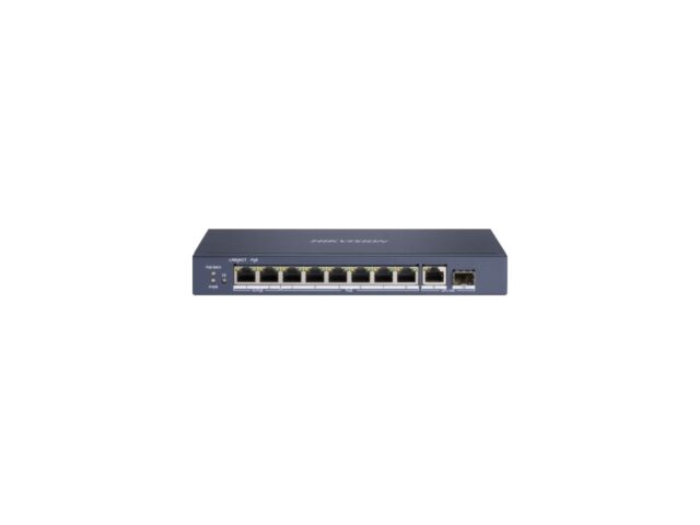 Hikvision DS-3E0510HP-E Network Links Unmanaged Gigabit Ethernet (10/100/1000) Power over Ethernet (PoE) Blue - imagine 2