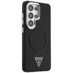 Case Guess Embossed Ring Triangle Logo   MagSafe for Samsung Galaxy S26 Ultra black - imagine 4