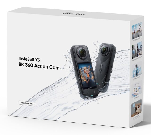 Insta360 X5 Bundle action sports camera 72 MP 8K Ultra HD 25.4 / 1.28 mm (1 / 1.28 ) Wi-Fi 200 g - imagine 7