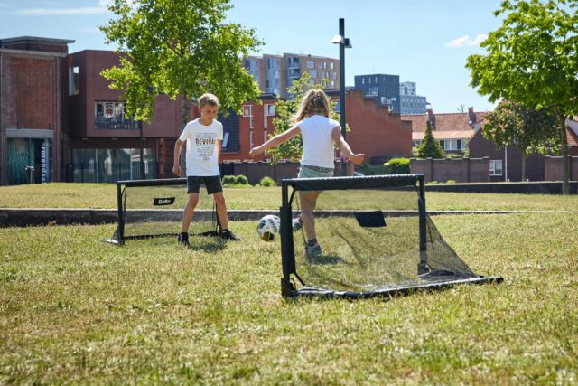 Salta Challenge folding football goals 100 x 60 x 60 cm 2 pcs. - imagine 7