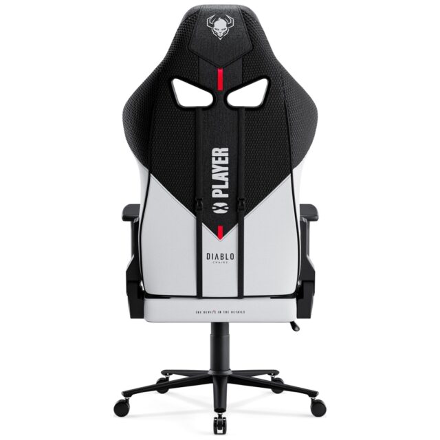 Gaming chair Diablo Chairs X-Player 2.0 Normal Size white-black - imagine 3