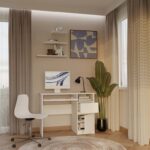 PORTO Desk Right White - imagine 8