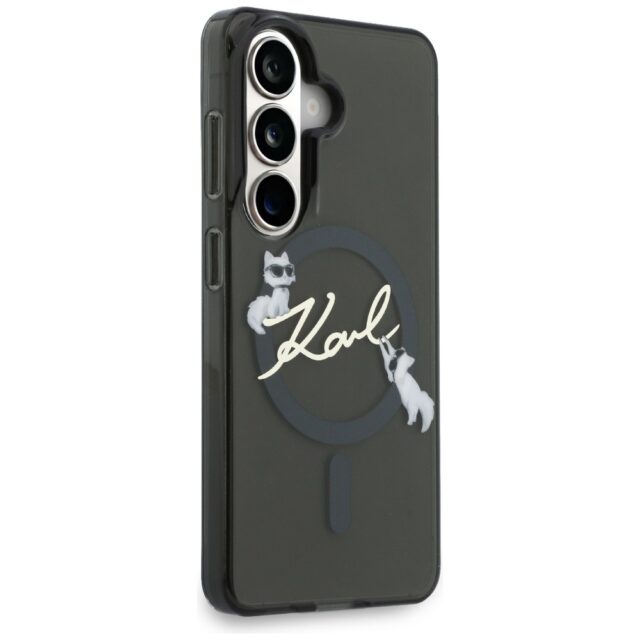 Case Karl Lagerfeld IML KC Script        MagSafe for Samsung Galaxy S26 Plus black - imagine 4
