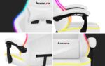 Gaming chair - Huzaro Force 4.4 RGB White - imagine 7