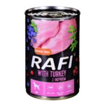 Dolina Noteci Rafi with turkey  cranberry and blueberry - wet dog food - 400g