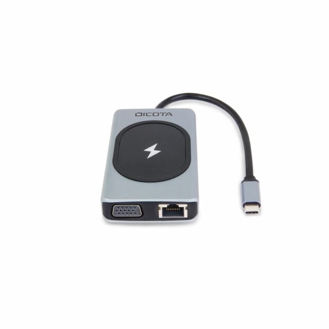 DICOTA D32059 interface hub USB Type-C Black  Silver - imagine 4
