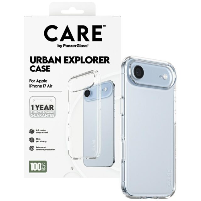 Case CARE by PanzerGlass Flagship Urban Explorer w. Clear Frame for iPhone Air - imagine 4
