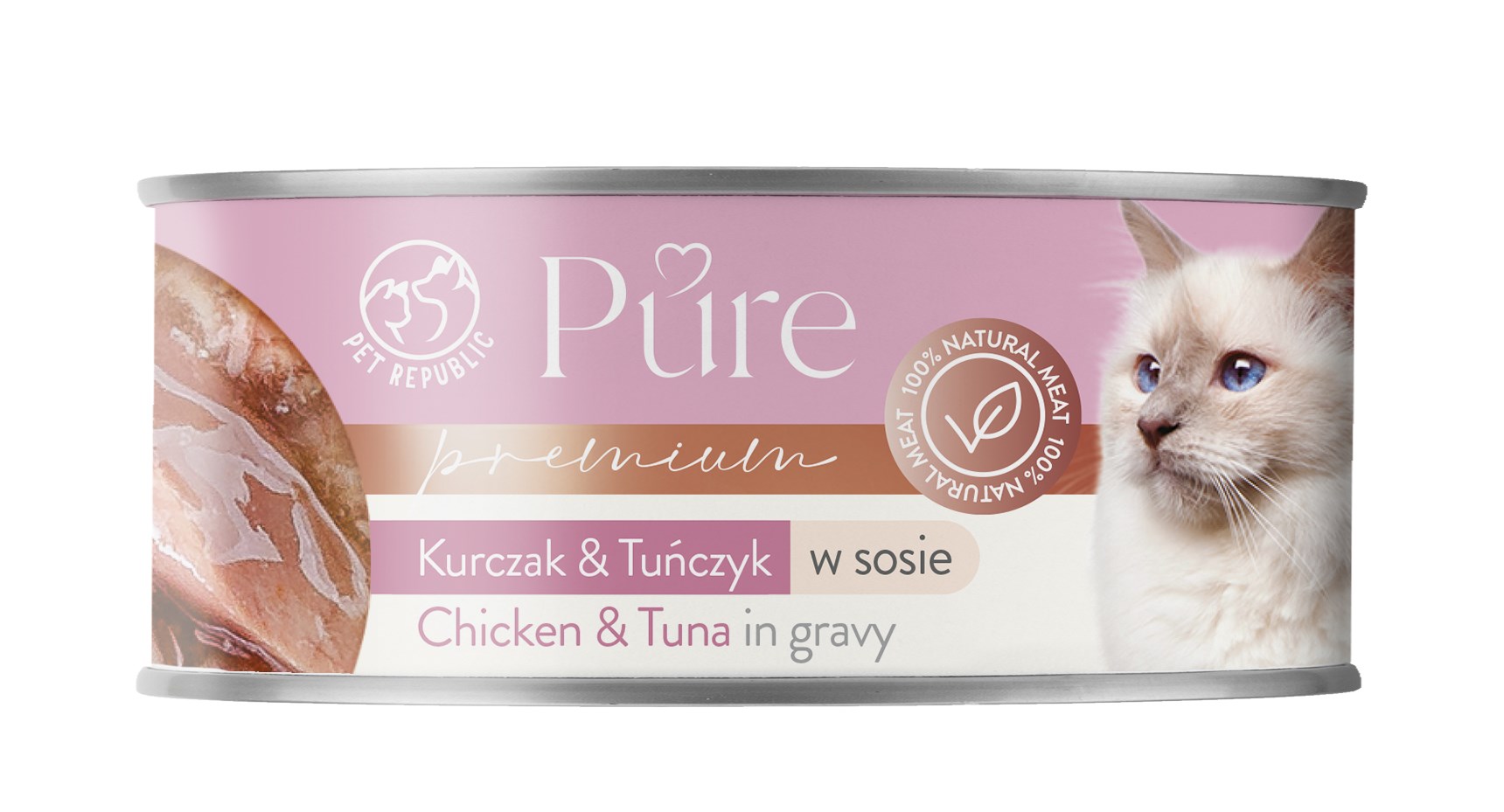 cps-79eba71a4d48c930637e45783ea60e76-2026-03-22-05-01-19 PET REPUBLIC Pure Chicken and tuna in gravy - wet cat food - 80g - imagine 1
